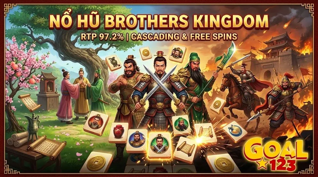 Đánh Giá Slot Brothers Kingdom (Spadegaming) – Cơ Chế Cascading & RTP 97.2% Tại Goal123